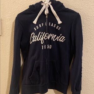 Navy Surf League California Hoodie